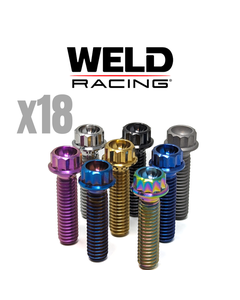 Royal Titanium Beadlock Bolt and Washer Kit for Weld Wheels (20) (Select Color)